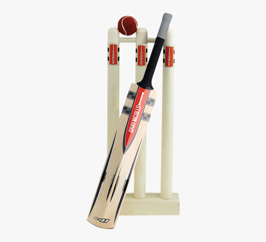 And Mini Stumps Set - Cricket Bat Ball And Stumps, Transparent Clipart