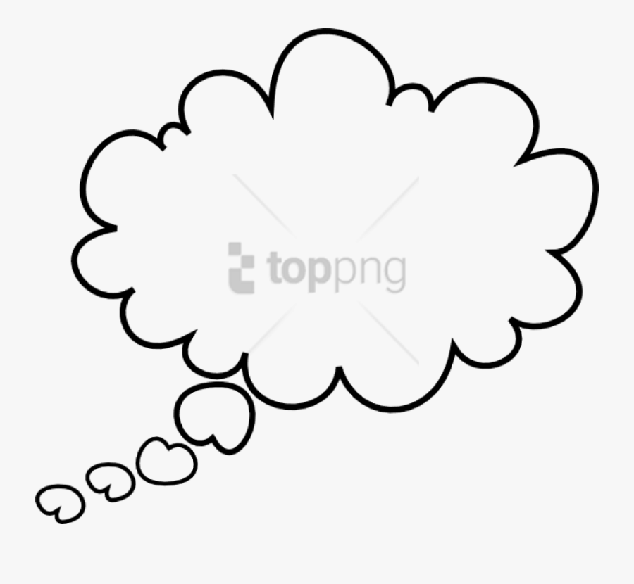 Think Bubble Clipart Black And White, Transparent Clipart