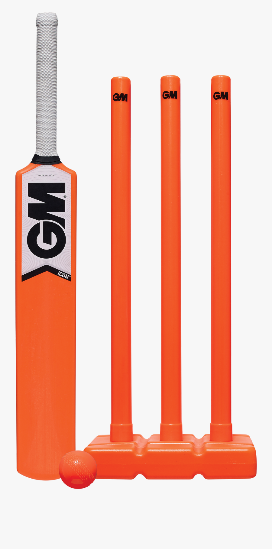 Cricket Bat Vector Png - Orange Plastic Cricket Bat, Transparent Clipart