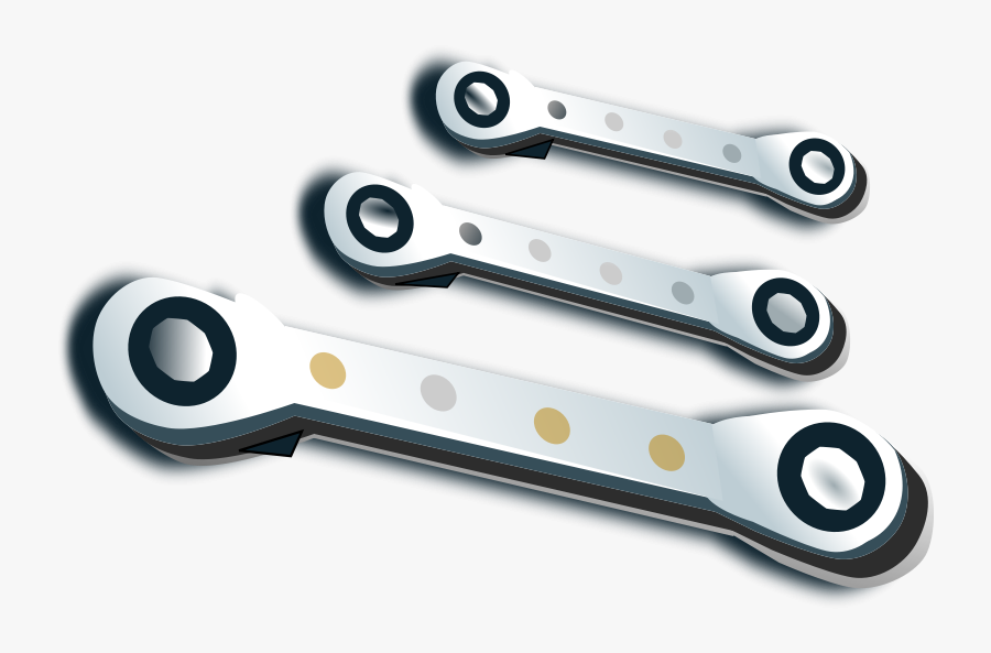Ratchet Spanner Set - Wrench, Transparent Clipart