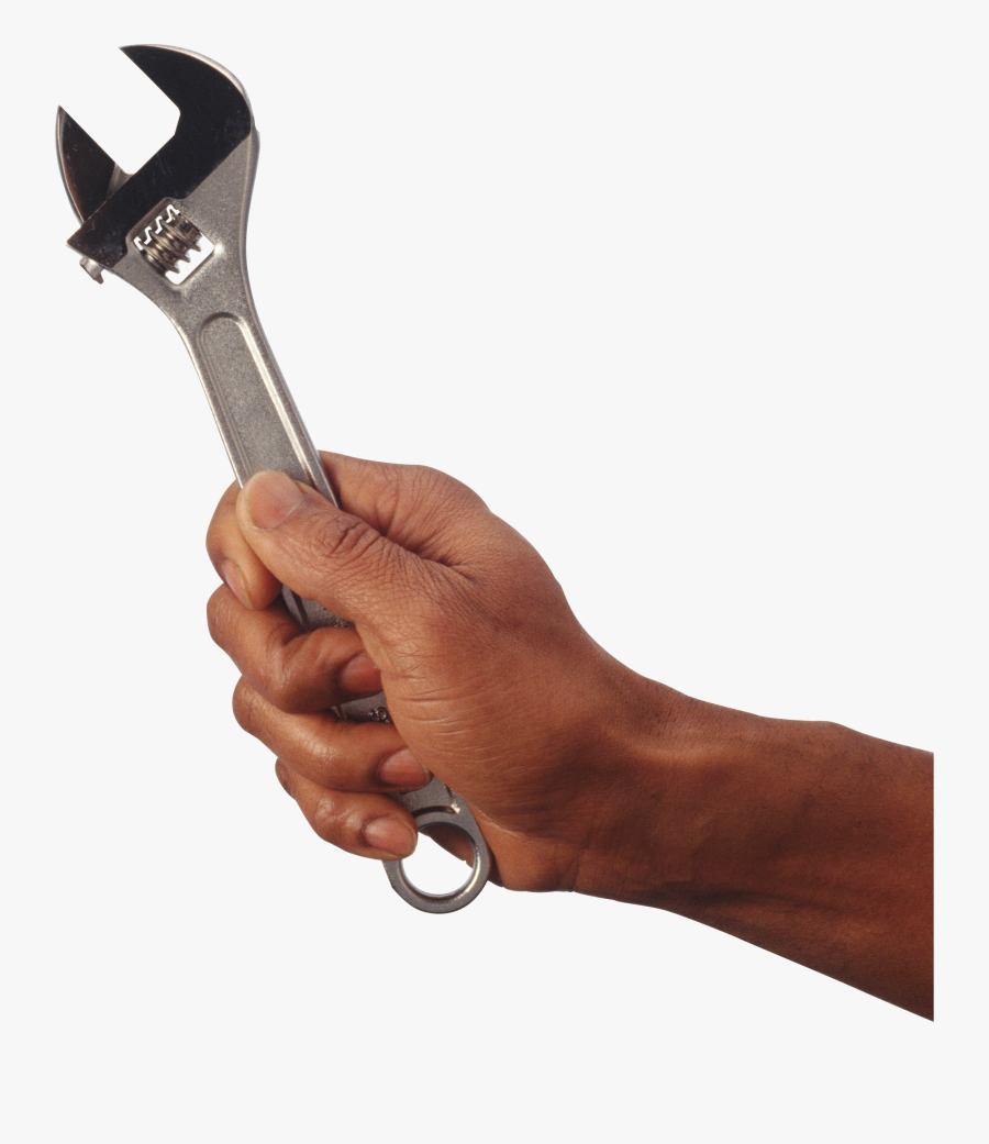 Clip Art Hand Holding Wrench - Hand With Tool Png, Transparent Clipart