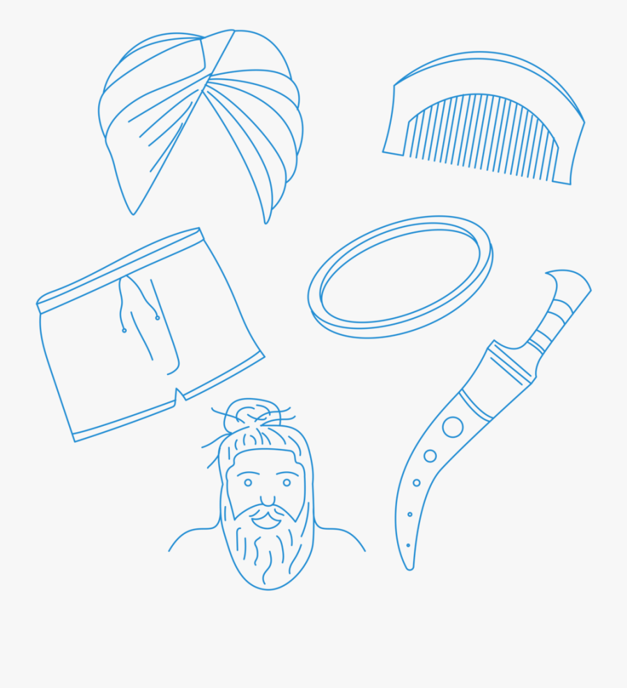 Sikhism Png Pic - Drawing, Transparent Clipart