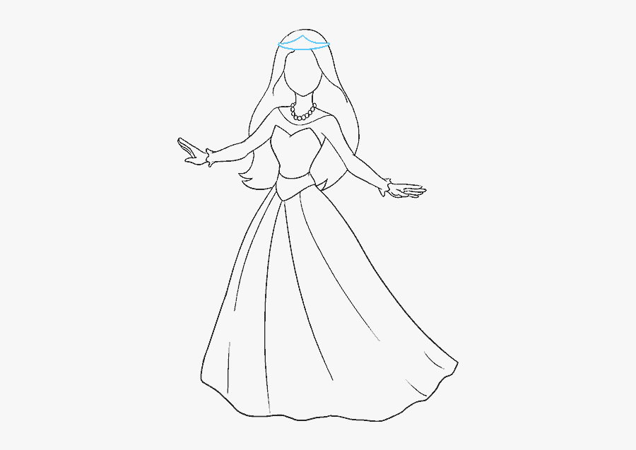 Draw A Cartoon Princess, Transparent Clipart