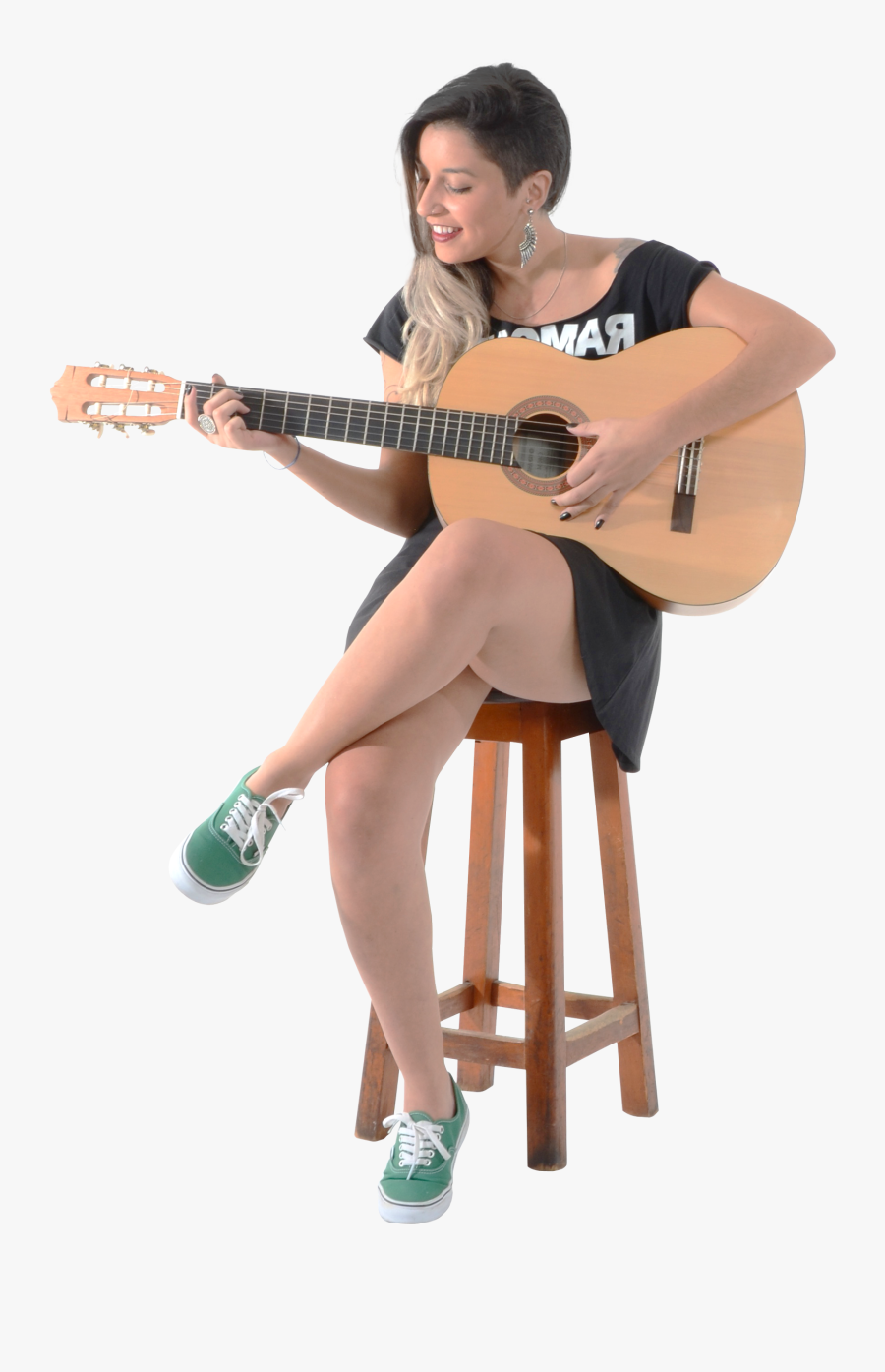 People Playing Guitar Png, Transparent Clipart