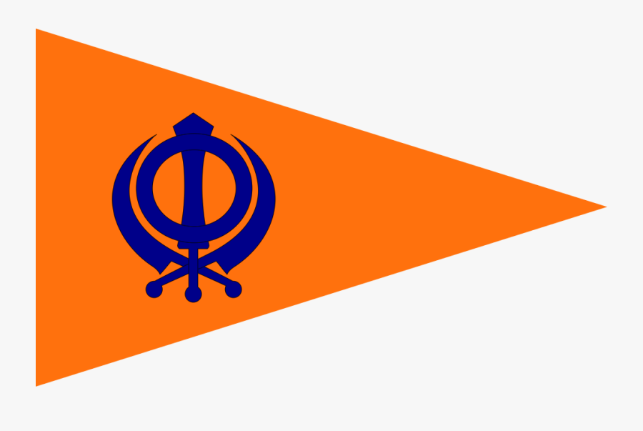 Transparent Khanda Png - Sikh Flag, Transparent Clipart