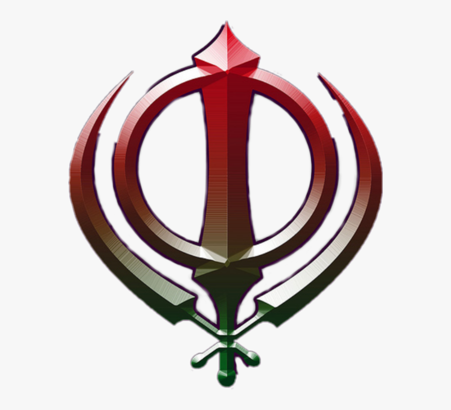 Khanda Symbol, Transparent Clipart