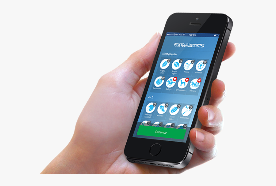 Transparent Hand Holding Phone Clipart - Cell Phone Using Png, Transparent Clipart