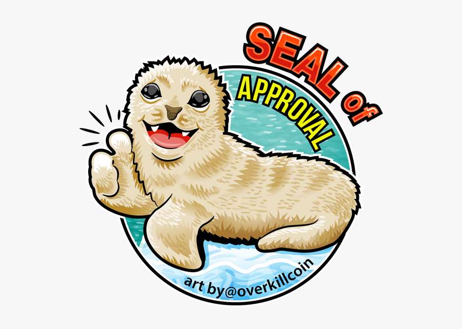 Seal Of Approval In Full Colour - Cartoon, Transparent Clipart