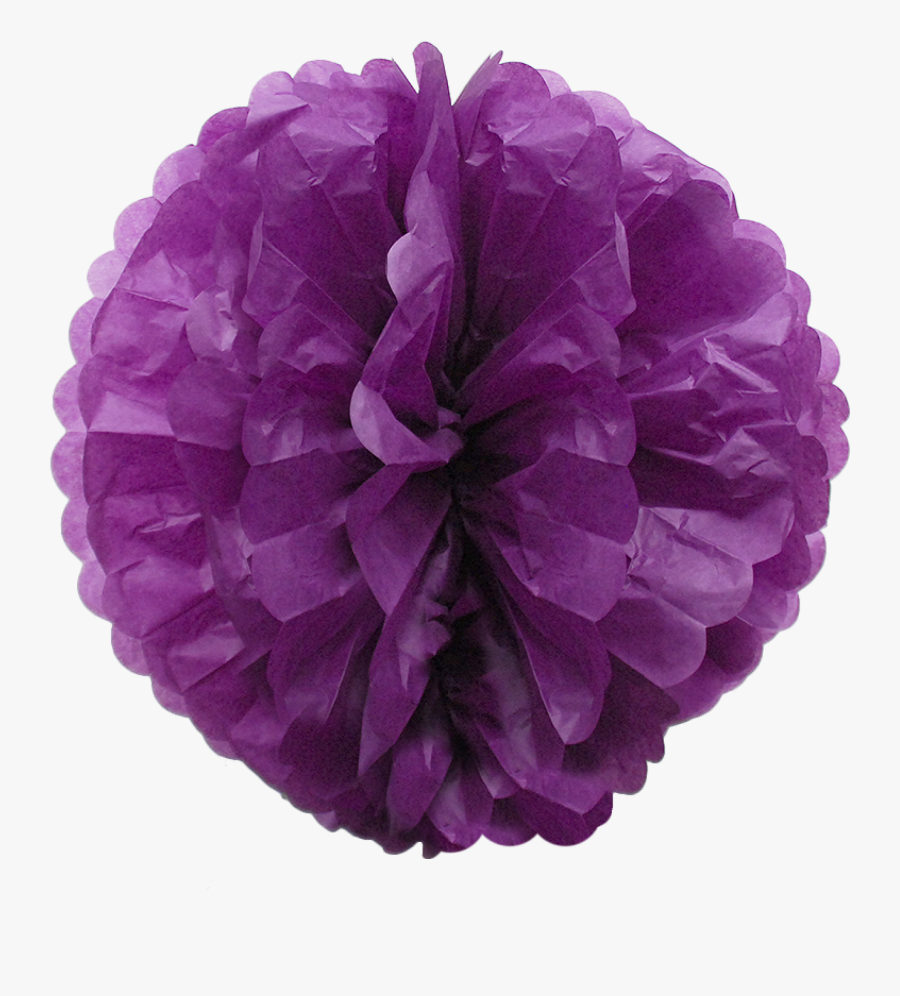 Clip Art Paper Pom Color Lilac - Purple Pom Pom Transparent, Transparent Clipart
