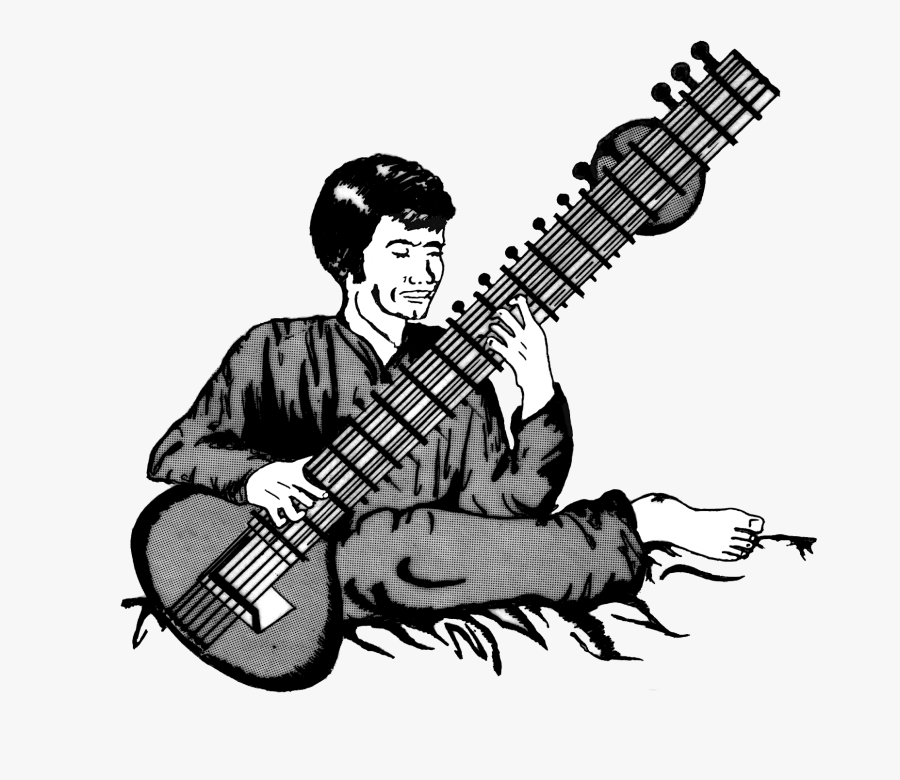 Filesitar - Sitar Drawing, Transparent Clipart