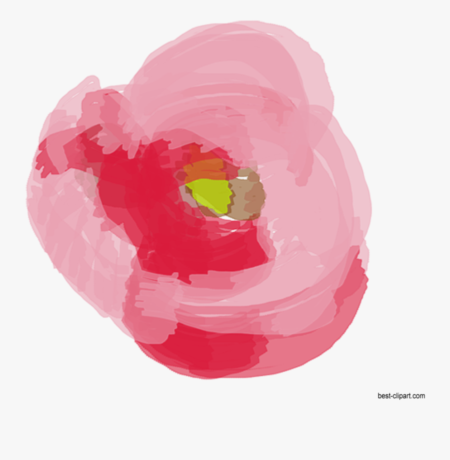 Rosa En Acuarela Png, Transparent Clipart