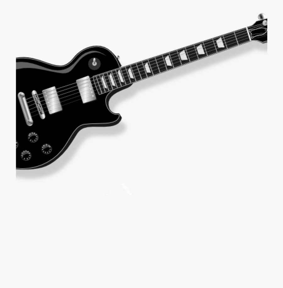 Free Guitar Clipart Black Guitar Clip Art Free Vector - Electric Guitar Transparent Background, Transparent Clipart