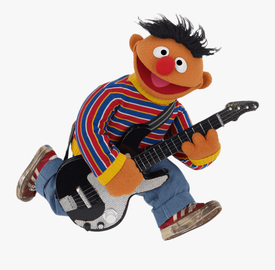 Guitar - Ernie Sesame Street Png, Transparent Clipart