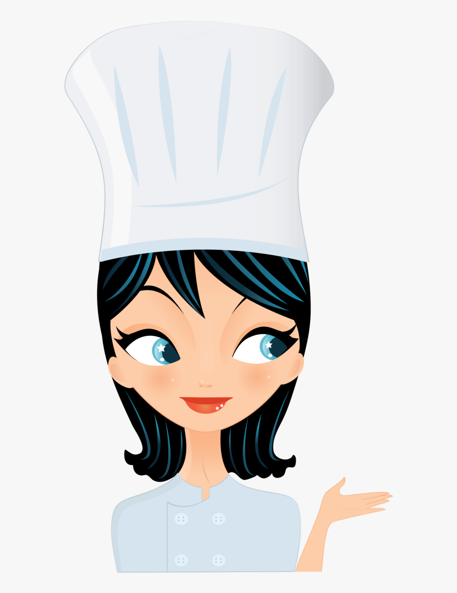 Chef, Share Alike Cooking January - Female Chef Png Cartoon, Transparent Clipart