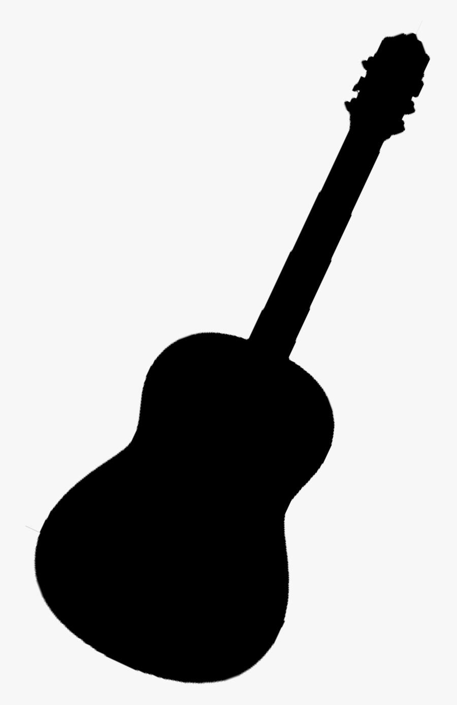 Transparent Guitar Silhouette, Transparent Clipart