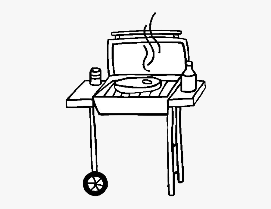 Bbq Coloring Page, Transparent Clipart