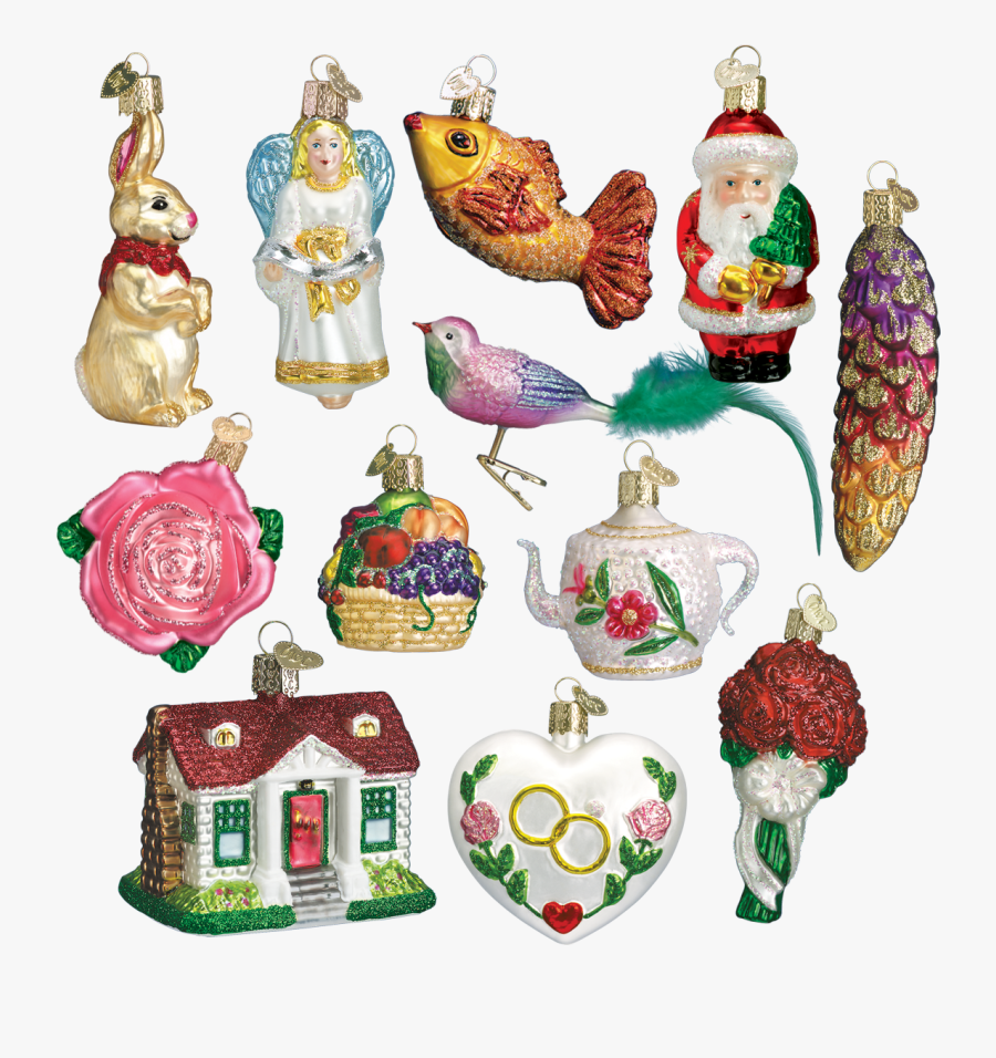 Bride's Tree Ornament Set, Transparent Clipart