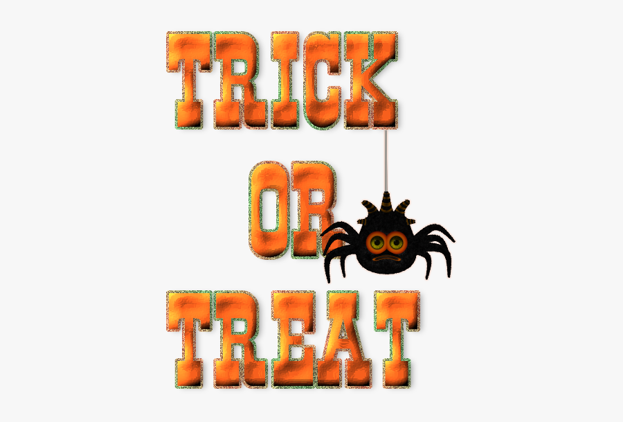 Trick Or Treat Word, Transparent Clipart
