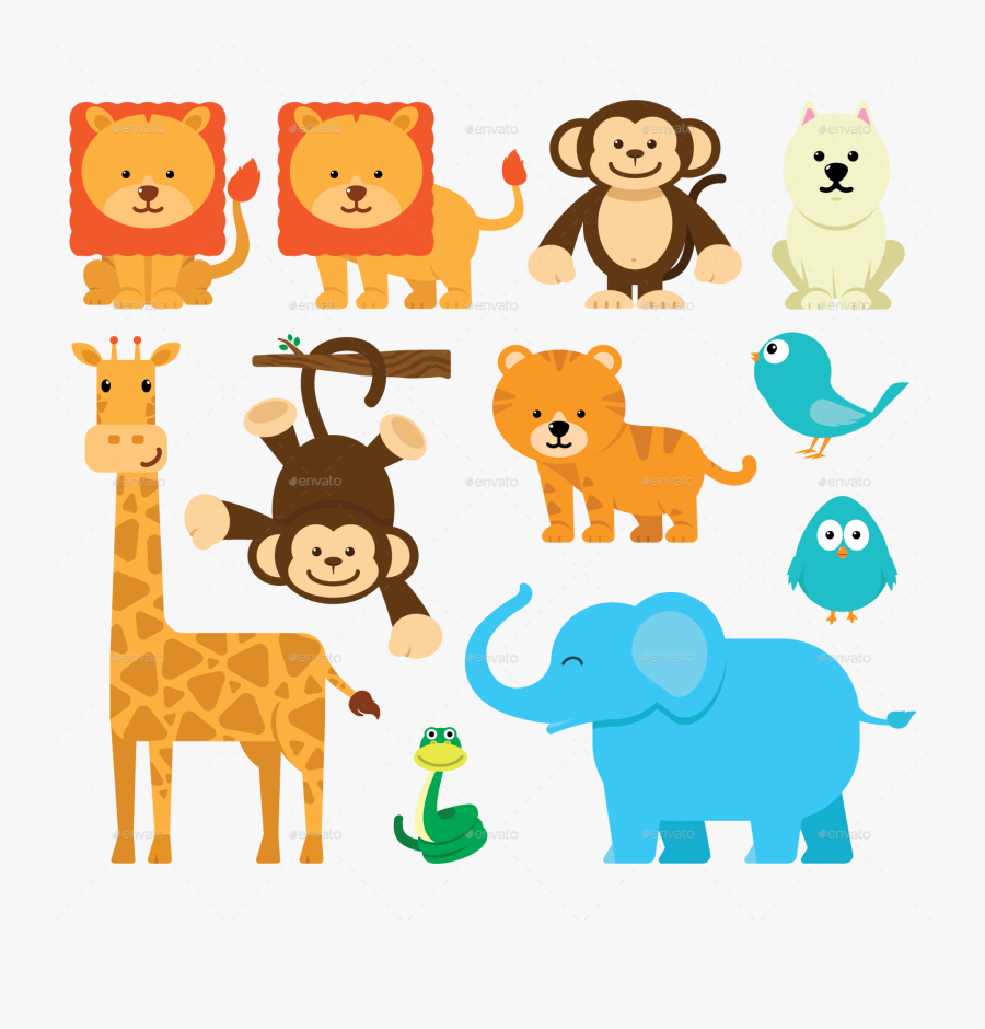 Transparent Cartoon Animals Png - Animal, Transparent Clipart