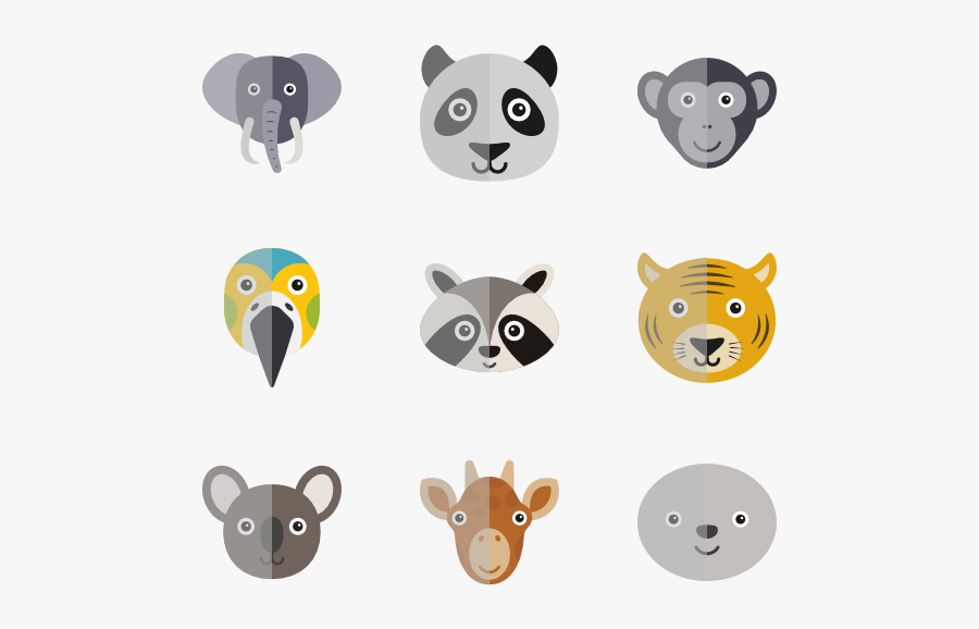 Cute Animal Elements - Cute Animal Icon Png, Transparent Clipart