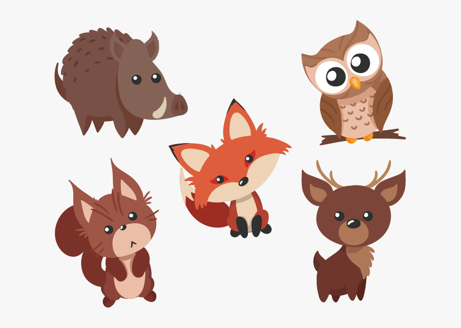 Cute Material Vector Animals Waibo Free Clipart Hd - Cute Animals Vector Funny, Transparent Clipart
