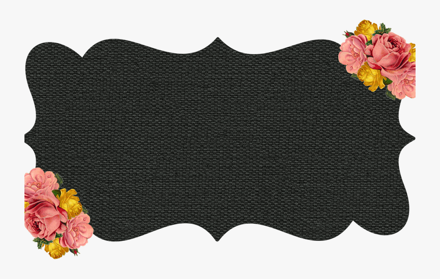 Transparent Burlap Bow Clipart - Shabby Chic Frame Clipart, Transparent Clipart