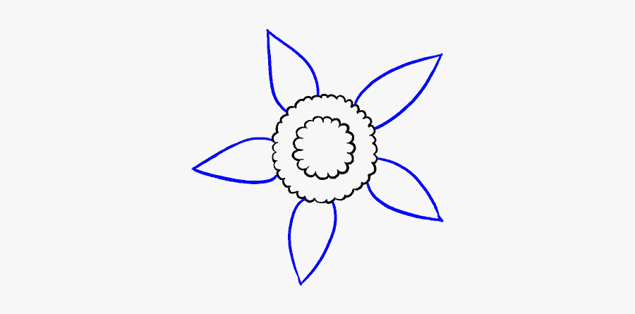 How To Draw Sunflower - Drawing, Transparent Clipart