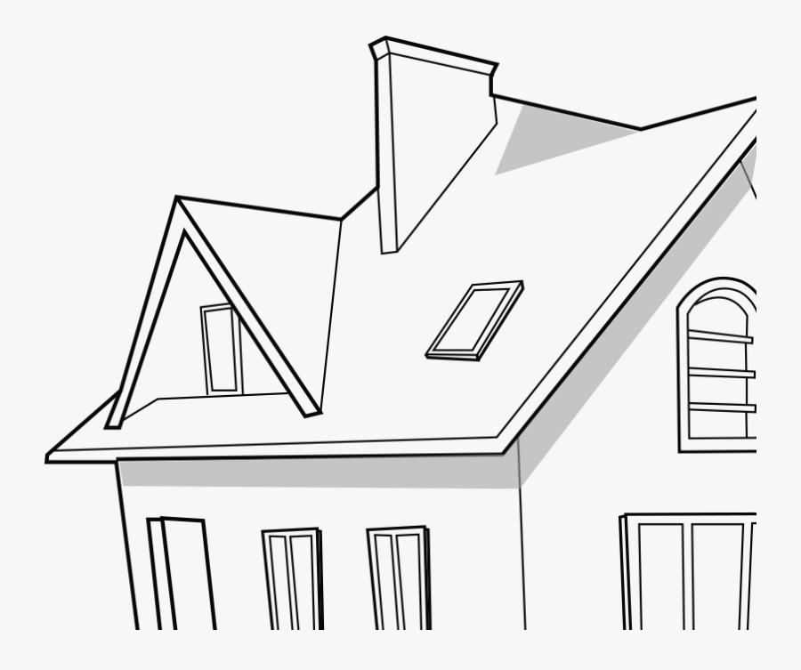 House Animation Black And White, Transparent Clipart