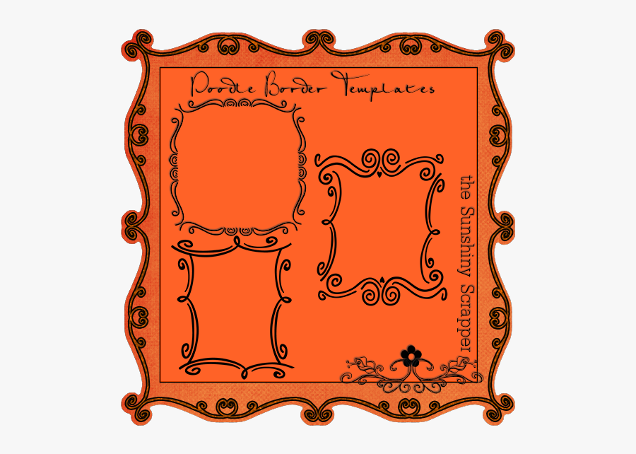Cu Doodle Border Templates-$5 - Border Design Templates, Transparent Clipart