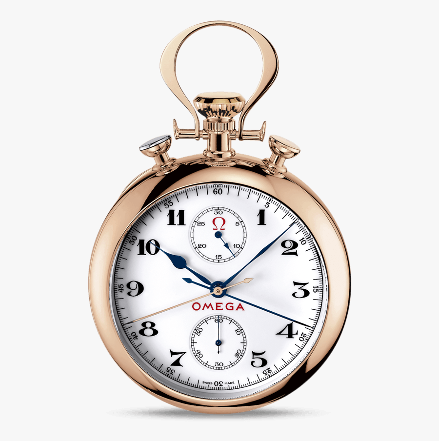 Olympic Pocket Watch Red Gold On Red Gold - Omega 1932 Olympic Pocket Watch, Transparent Clipart