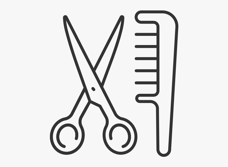 Scissors Brush Icon - Scissors, Transparent Clipart