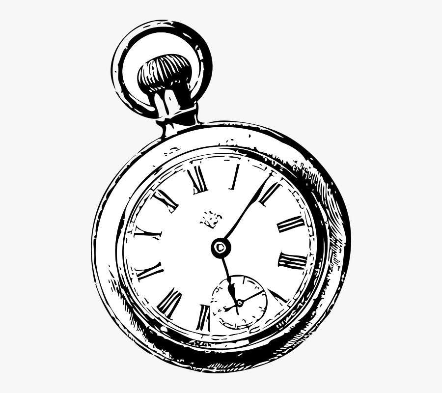 Clip Art Afbeeldingsresultaat Voor Klok Alice - Drawing Of A Pocket Watch, Transparent Clipart