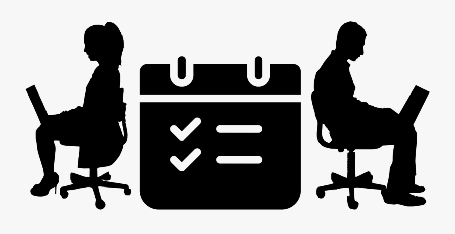 Planner, Evaluate, Assessment, Invest, Consulting - Office Silhouette Png, Transparent Clipart