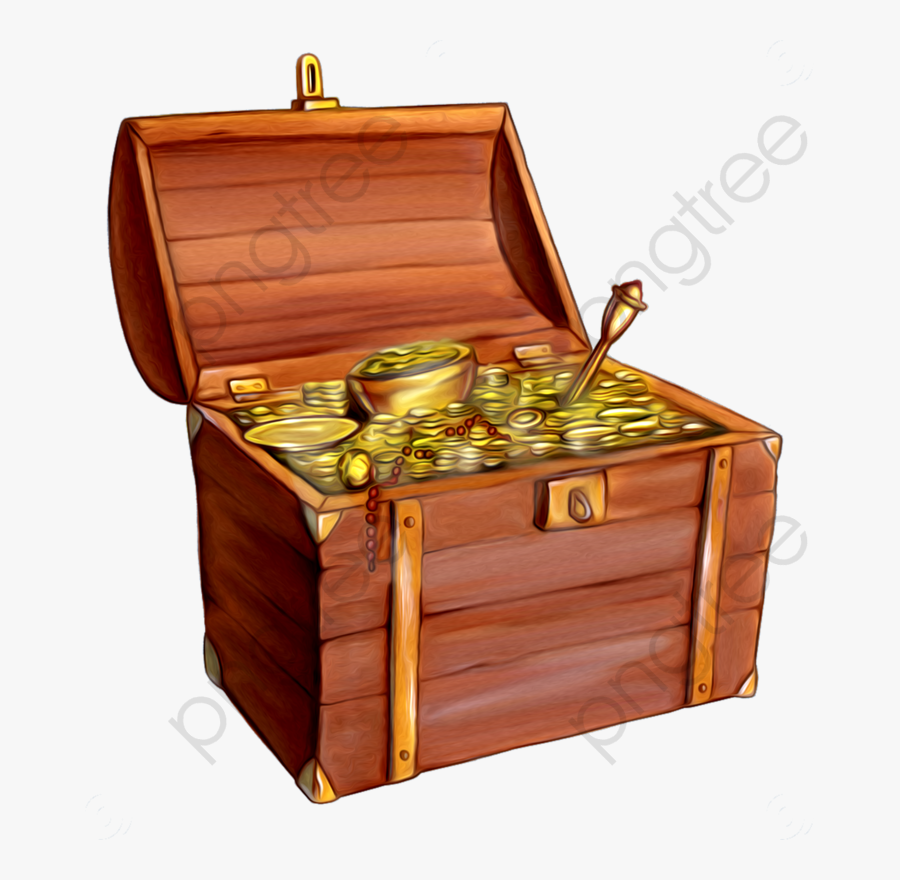 Transparent Treasure Chest Clip Art - Treasure Chest, Transparent Clipart
