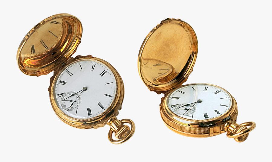 Pocket-watch - Vintage Pocket Watch Transparent Background, Transparent Clipart