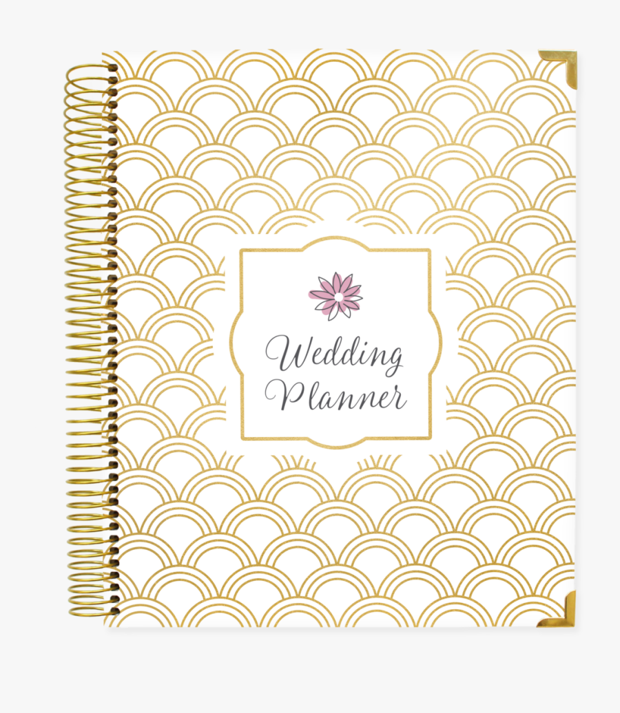 Wedding Planner & Calendar, Gold Scallops - Wedding Planner, Transparent Clipart