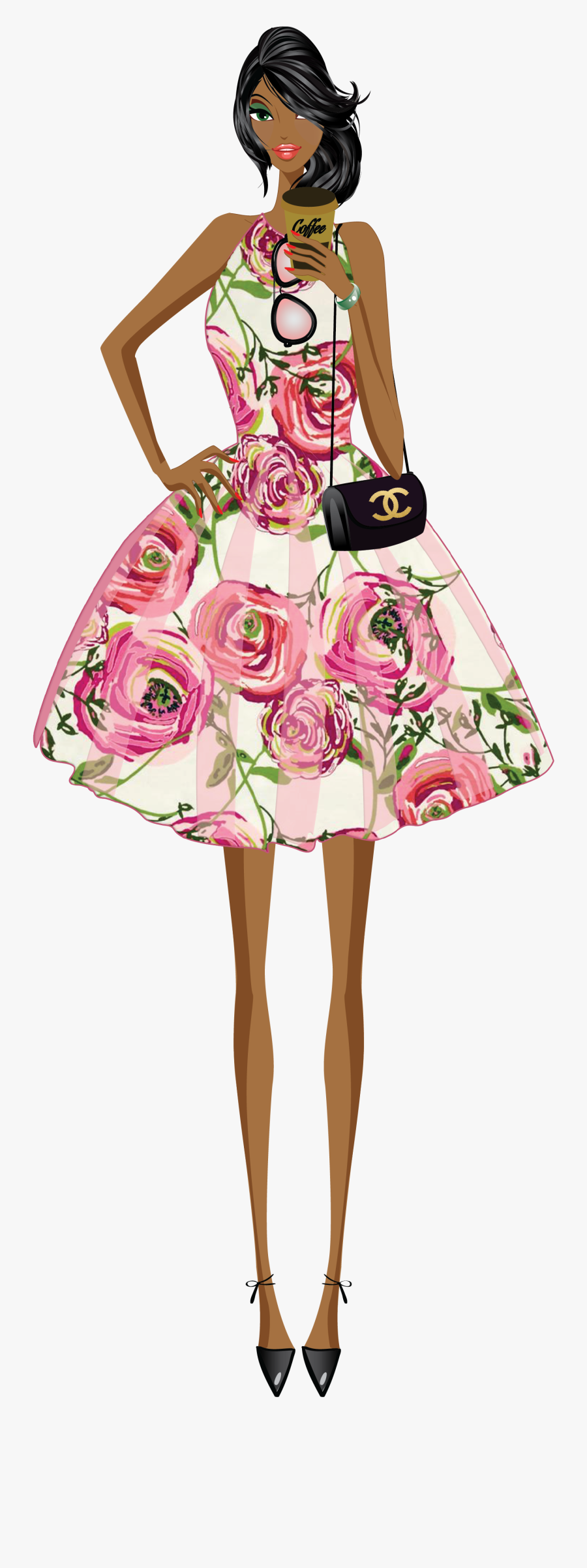 Fashion Clipart, Transparent Clipart
