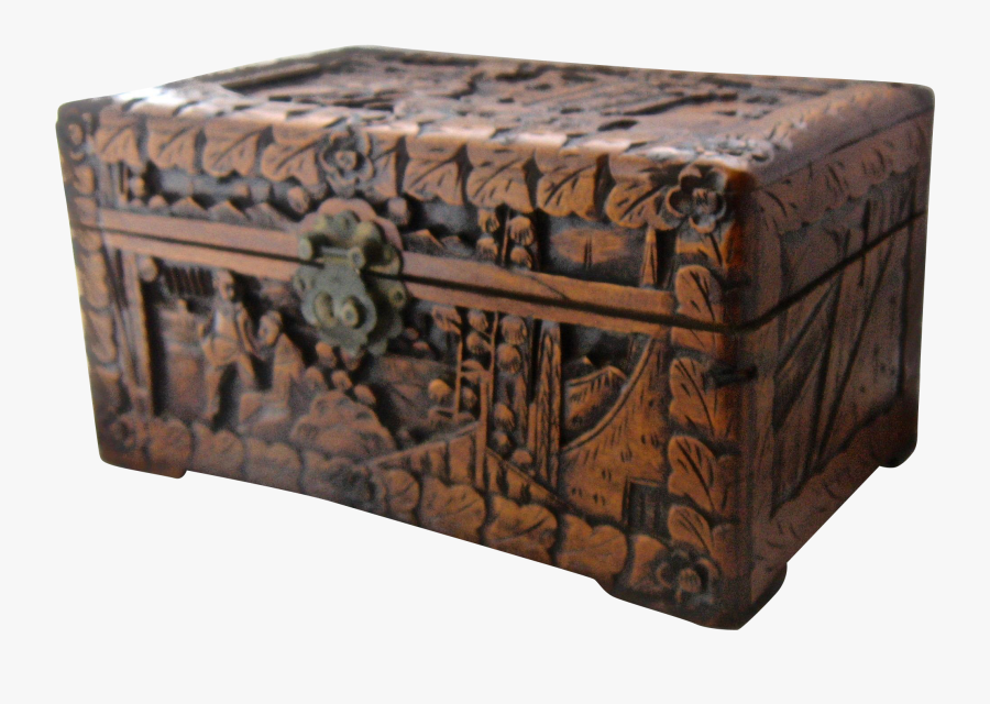 Chest Wood Box Clipart - Wooden Chest Box, Transparent Clipart