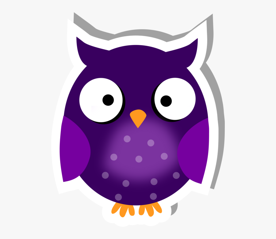 Spooky Clipart Owl - Cartoon, Transparent Clipart