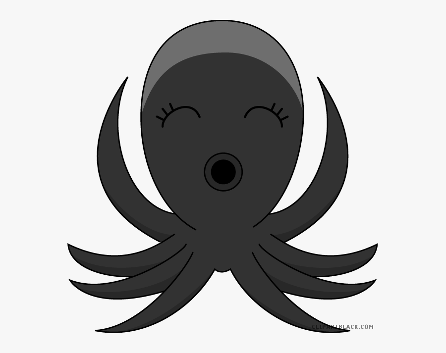 Awesome Octopus Animal Free Black White Clipart Images - Kaffeknappen, Transparent Clipart