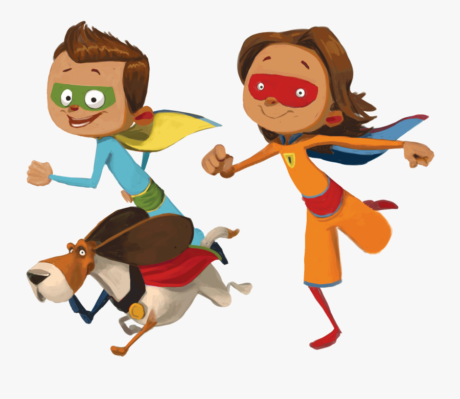 Superheroes Girlboydog - Cartoon, Transparent Clipart