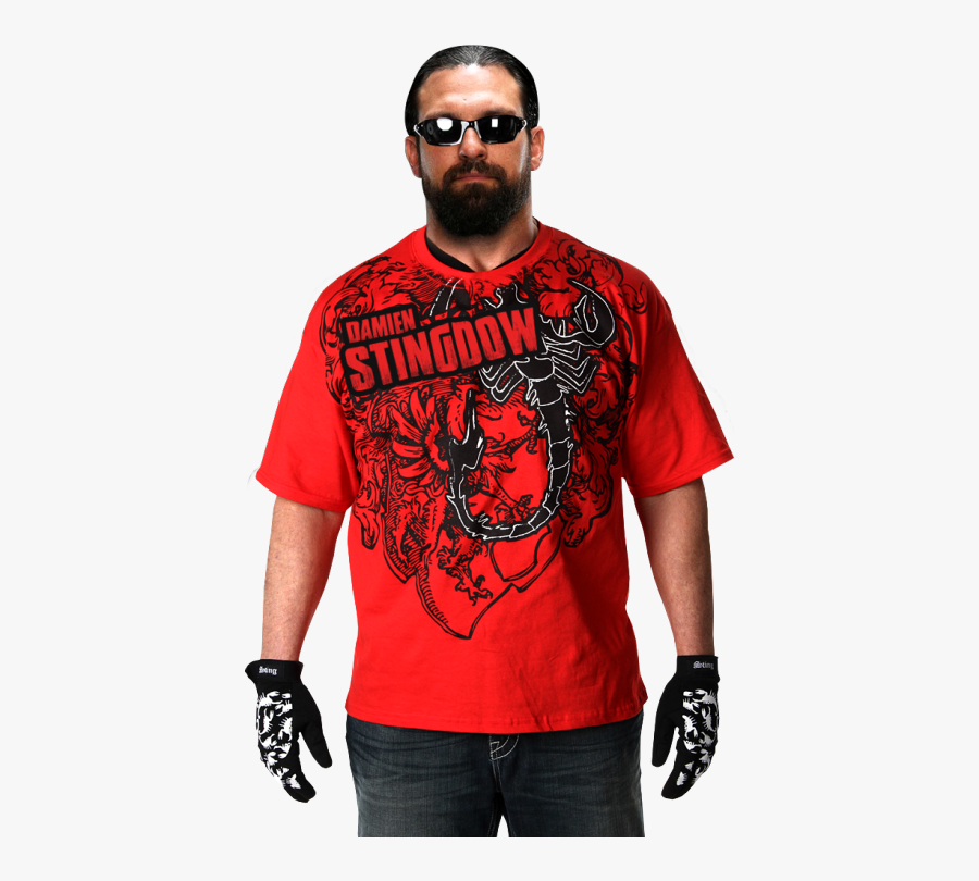 Transparent John Cena Png - Sting Red Black Scorpion Shirt, Transparent Clipart