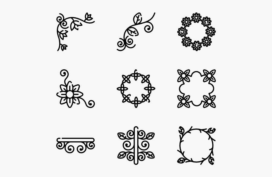 Floral Design - Event Line Icon, Transparent Clipart