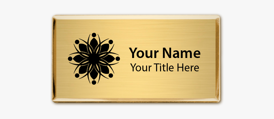 Magnetic Engraved Executive Beveled Badges - Corporate Name Badge With Holders Beveled, Transparent Clipart