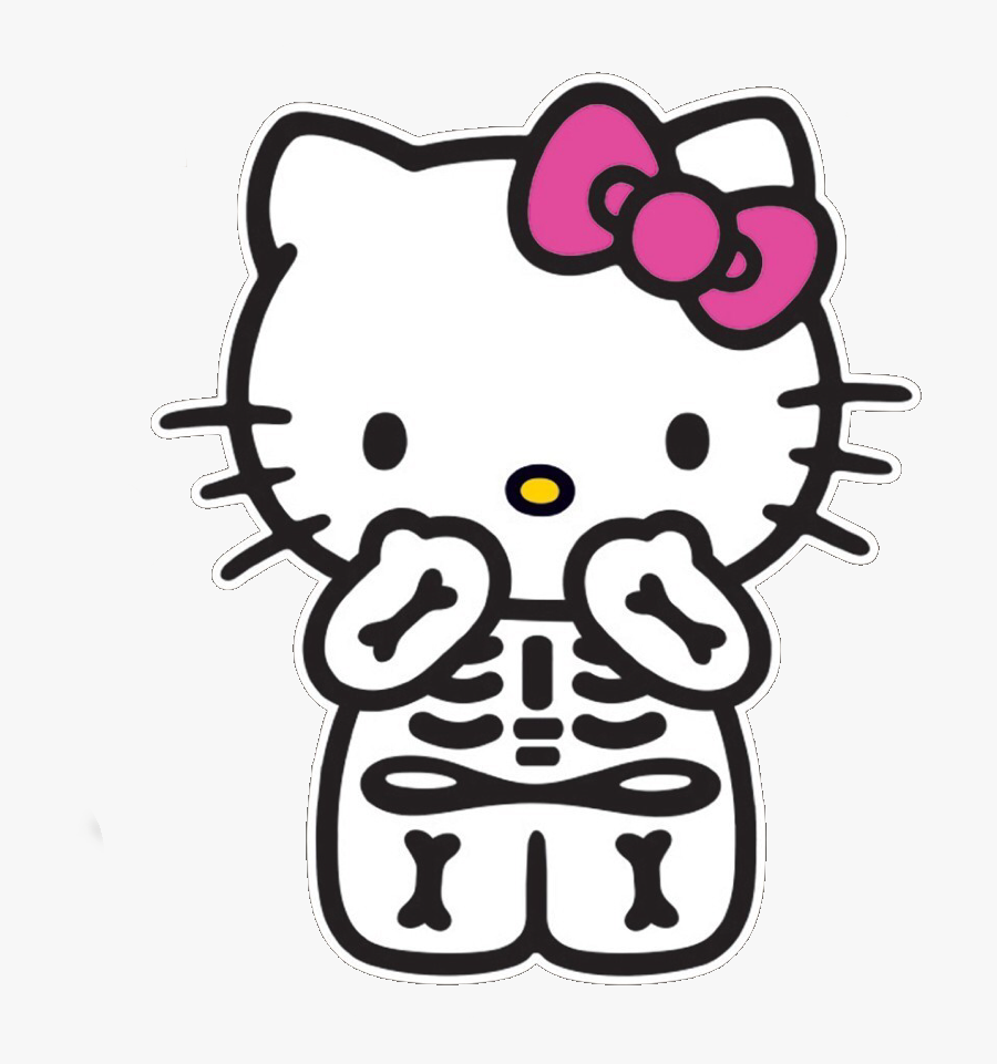 #hellokitty #hellokittysticker #hellokittyhalloween - Transparent Background Hello Kitty Png, Transparent Clipart