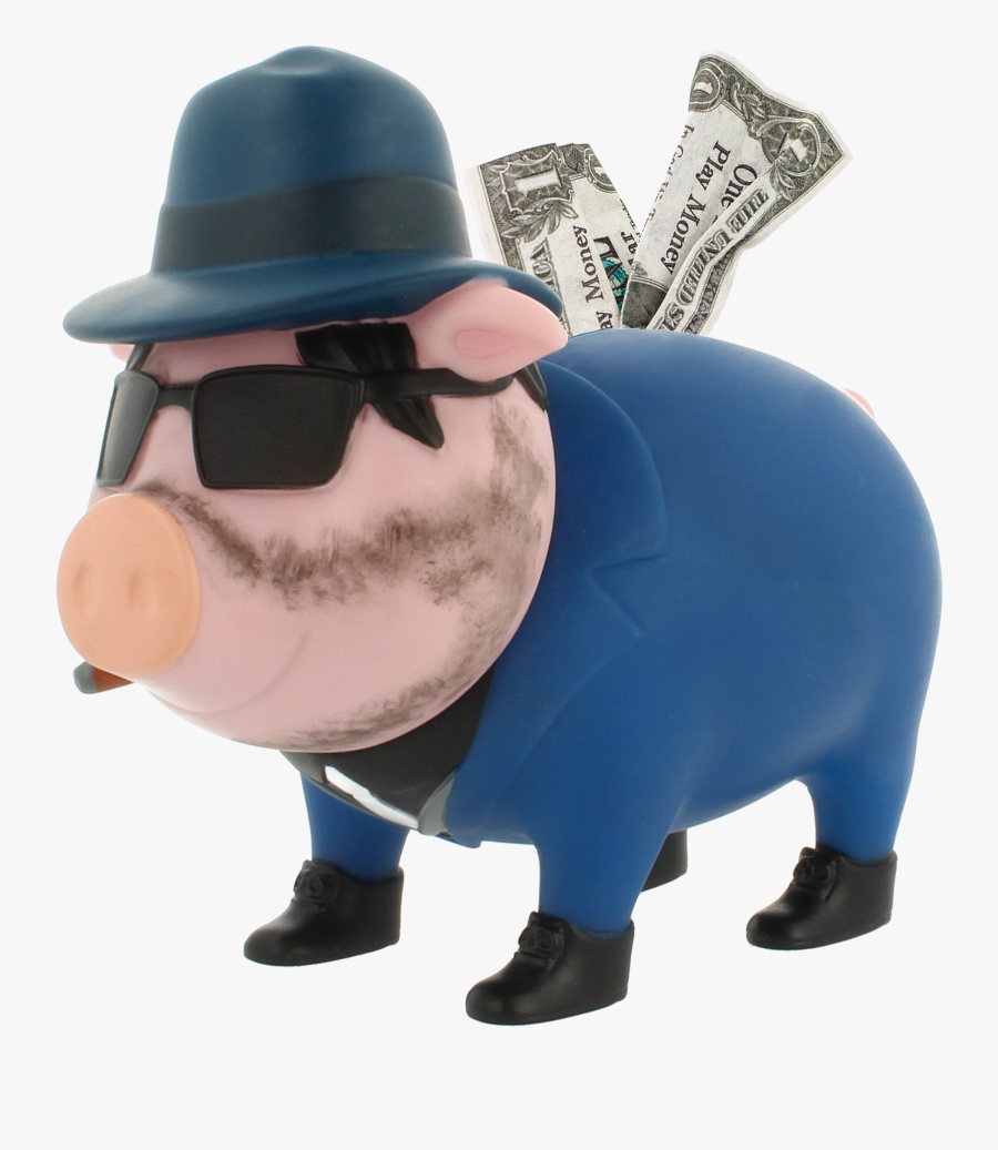 Biggys, Gangster Piggy Bank - Piggy Bank, Transparent Clipart