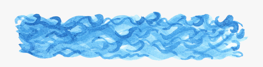 Watercolor Ocean Waves Png, Transparent Clipart