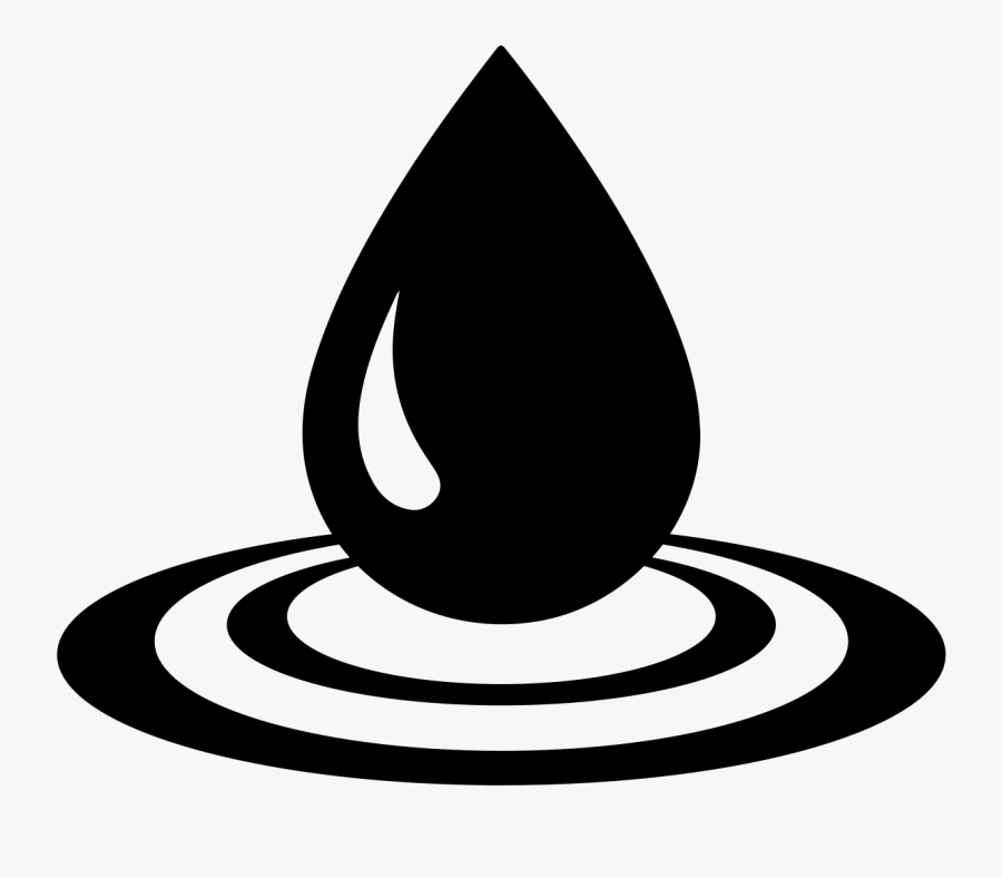 Water Black And White Logo, Transparent Clipart