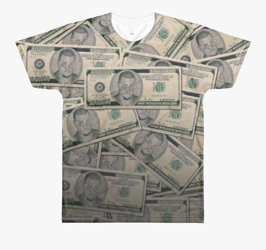 Clip Art Yeezy Million Shirt Jmbright - Cash, Transparent Clipart