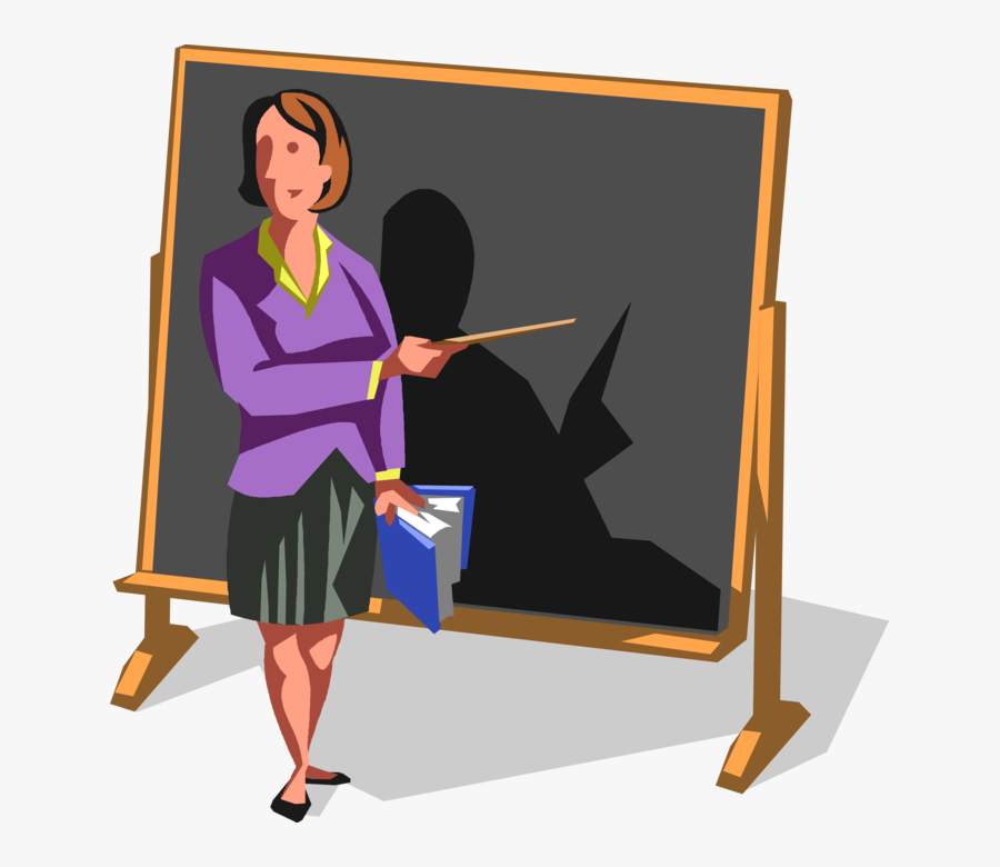 Vector Illustration Of Businesswoman Professor, Teacher, - Clipart Of Teachers, Transparent Clipart